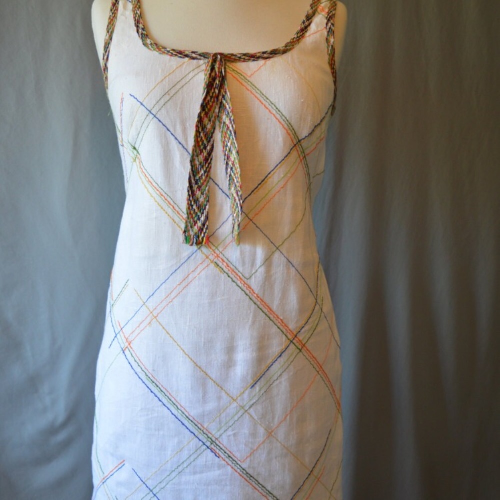 Moschino Cheap n Chic vintage linen mini dress - Picture 2 of 6